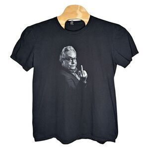 Lewis Black Middle Finger‎ T Shirt Size XL Anvil Dark Comedy Humor Sarcastic